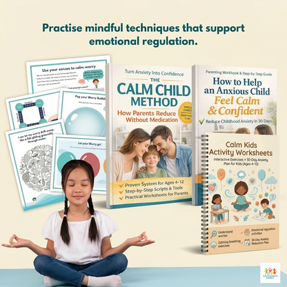 The Calm Child Toolkit  4-in-1 Parenting Guide, Worksheets & 30-Day Anxiety Plan