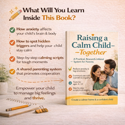 The Calm Child Toolkit  4-in-1 Parenting Guide, Worksheets & 30-Day Anxiety Plan